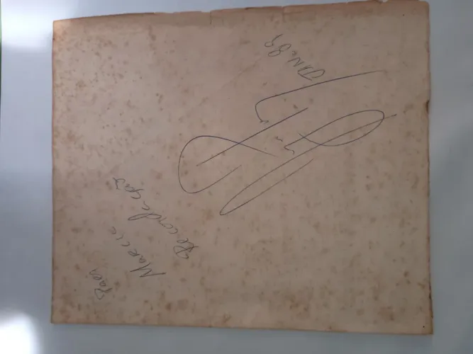 Autógrafo Airton Senna 