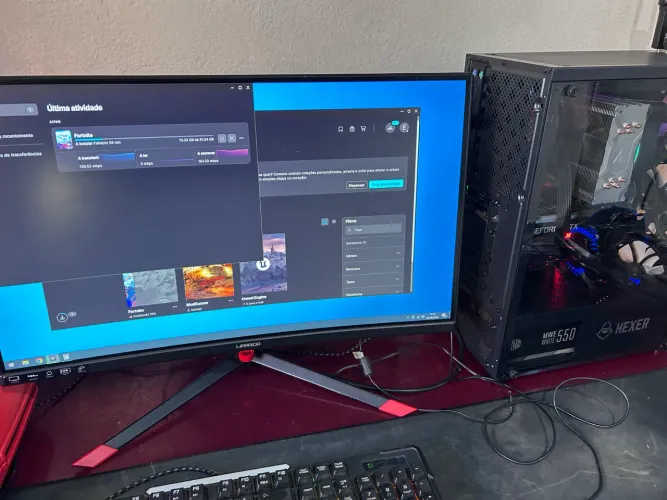 Pc Gamer GTX 1650 + Xeon 2660 V3 Turbo + 16GB RAM DDR4 + Monitor 144hz