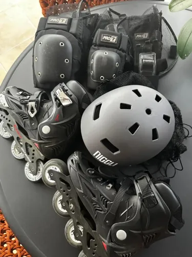 Patins Traxart Dynamix + Kit de Proteção | Excelente Estado