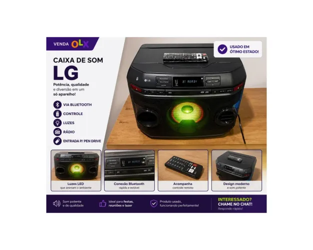 CAIXA DE SOM LG ORIGINAL