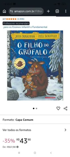 Livro o filho do grúfalo 