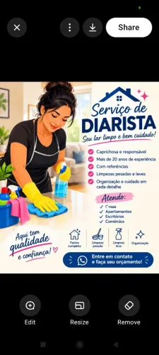diarista na grande bh