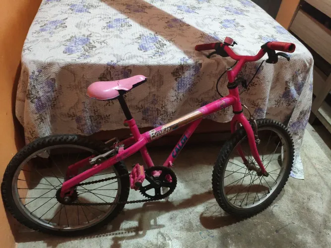 Bicicleta Infantil Caloi Barbie Aro 20 - Rosa