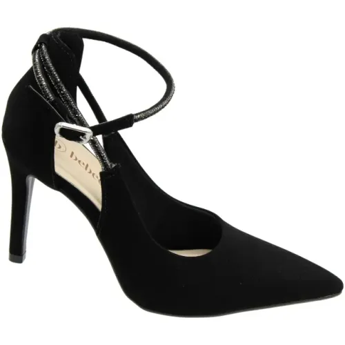 Scarpin Salto Alto Fino Bebecê Tiras Com Strass Feminina