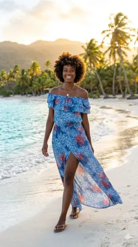 Vestido longo M produtos femininos Lelis Blanc 