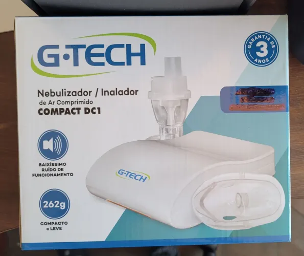 Inalador Nebulizador Compressor G-tech Dc1 Silencioso Bivolt Portátil Compacto