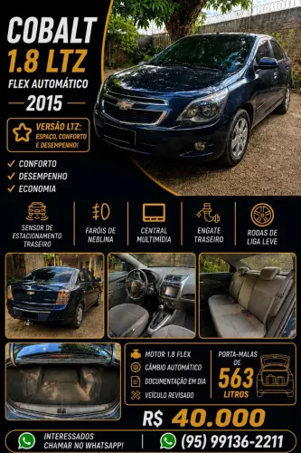 Chevrolet Cobalt LTZ 1.8 8V Econo.flex 4P Aut. 2015