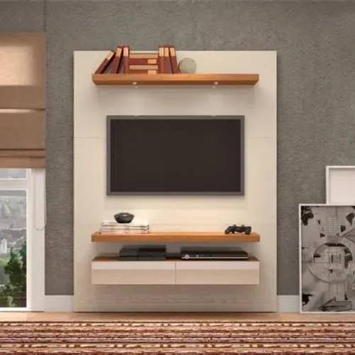 Painel para TV até 55 Polegadas 2 Gavetas Espelhadas .