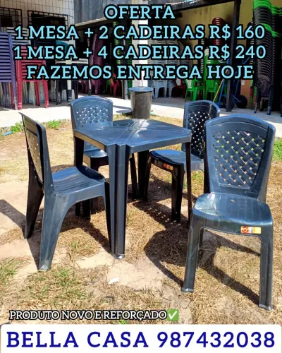 MESA A VENDA, COM CADEIRA