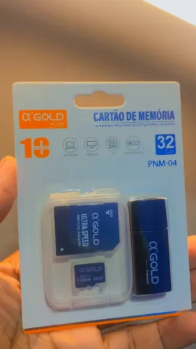 Cartão de memória 32GB com adaptador