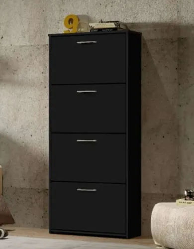 Sapateira Carol 4 Portas Preto Frete Grátis - Até 12x