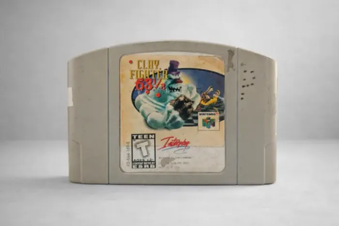 Clay Fighter 63 1/3 Nintendo 64 Cartucho Fita