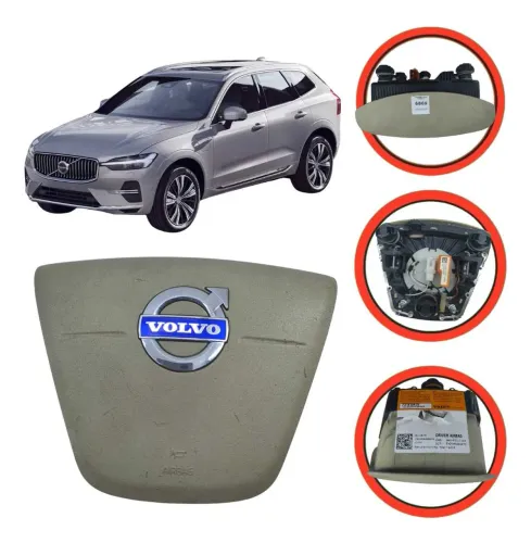 Airbag Do Volante Volvo Xc60/Xc90/V40/V60/S60/ S80 Bege v  original  