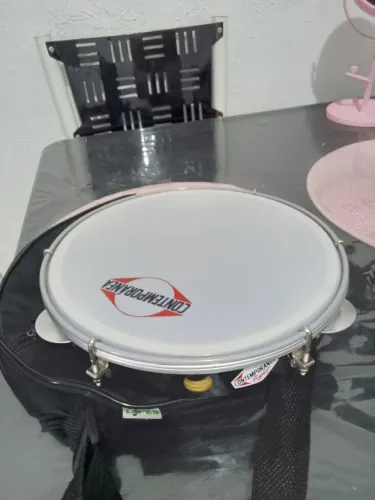 Pandeiro novo zerado contemporâneo madeira proficional