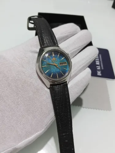 Relógio Orient Automático 38mm Azul Esmeralda 