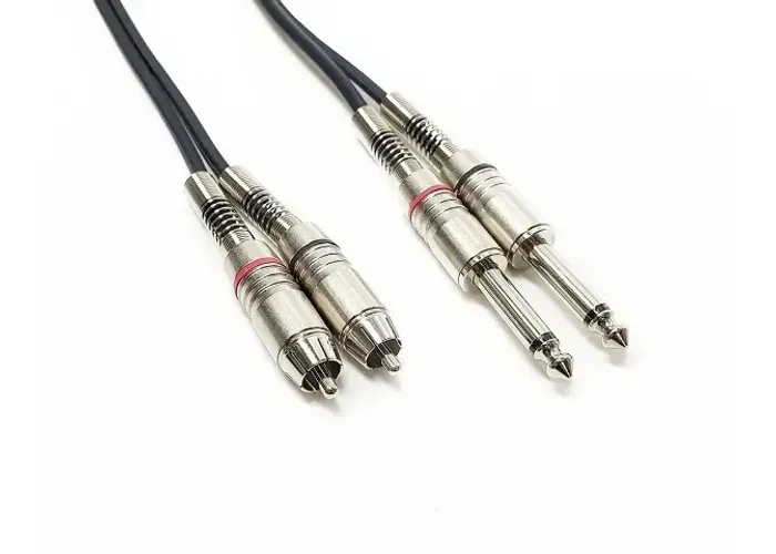 Cabo Duplo Santo Angelo RCA x P10 3 Metros - Áudio Profissional
