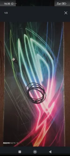 Mousepad Asus Rog Grande Com fio,RGB.