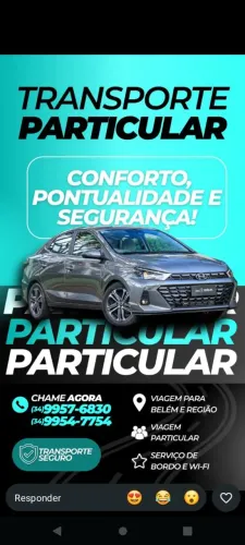 Transporte para Belém e região.