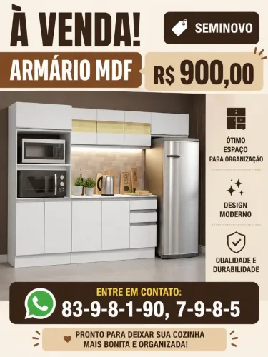 Armário de cozinha MDF 
