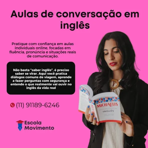 Aulas de conversação em inglês particulares