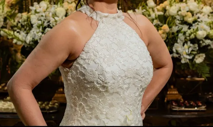 Vestido noiva bordado Alta Costura estilista Marco Lagattolla