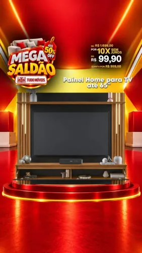Painel para TVs ate 65P com led a pronta entrega