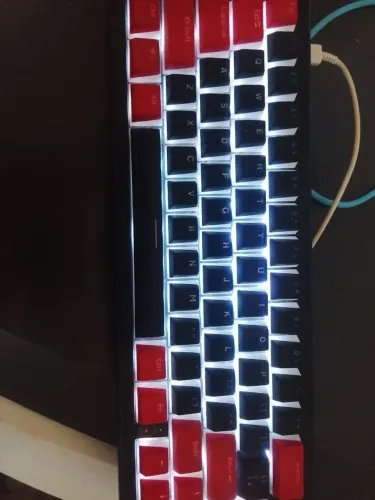 Teclado semi mecânico novo zerado
