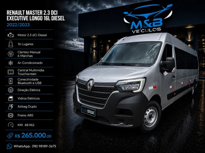 Renault Master 2.3 DCI Executive Longo 16L Dies 2023