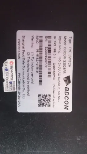 Switch PoE Gerenciável BDCOM S2528PB