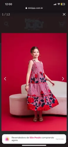 Vestido infantil 12 anos