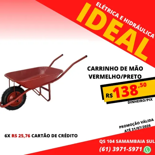 carrinho mão vermelho maestro