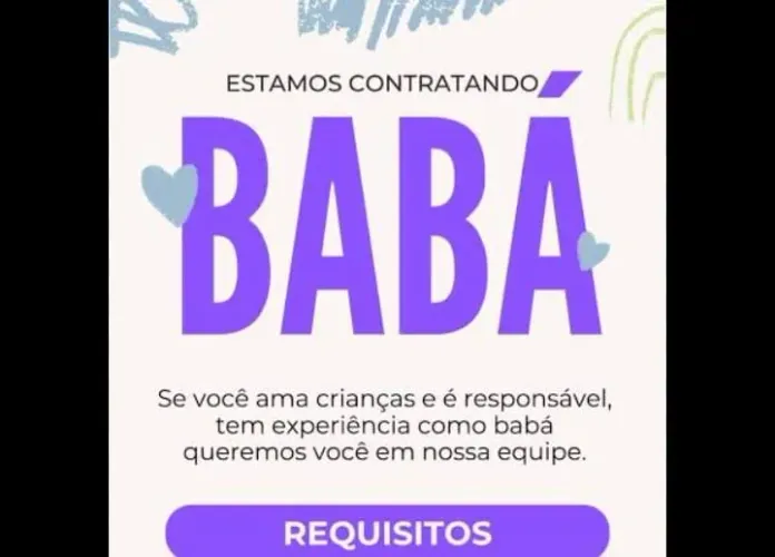 Contrata-se babá 