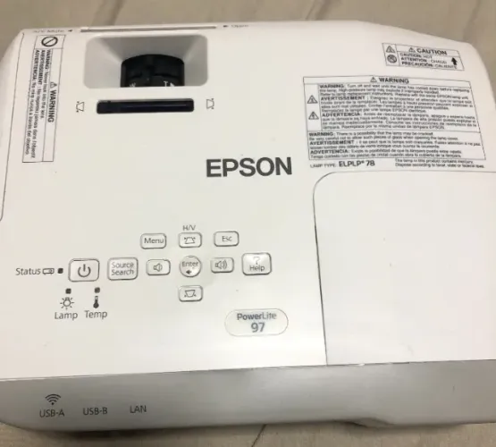 Projetor Epson PowerLite 97, 2700 Lúmens, XGA, hdmi Bem conservado ótimo preço