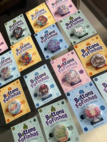 Bottons Personalizados 32mm, 44mm e 58mm | Aniversário, Política, Empresas e Colecionáveis