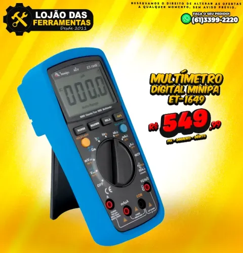 Multímetro Digital Minipa ET-1649