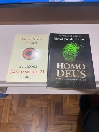 2 livros de Yuval Noah Harari (novos)