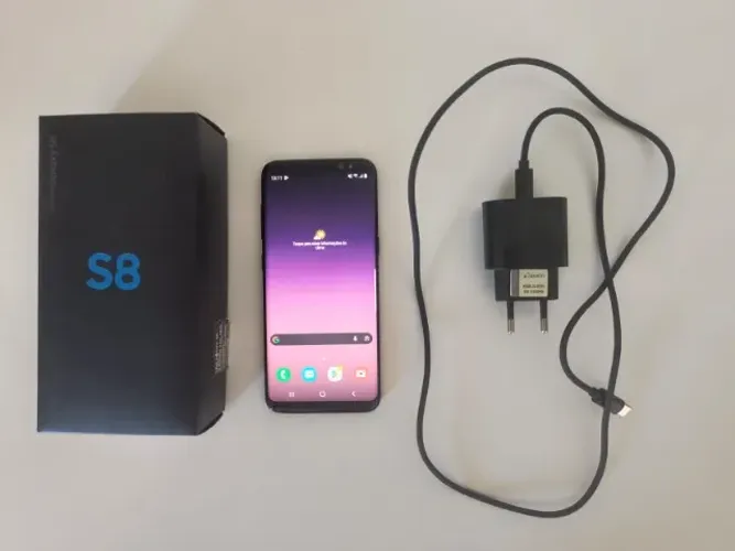 Samsung Galaxy S8 64GB Black - Completo na Caixa c/ Carregador