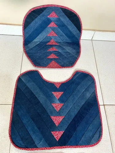 Conjunto de tapetes de banheiro