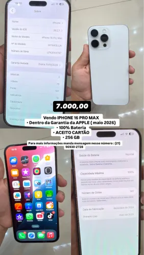 IPHONE 16 PRO MAX NOVO