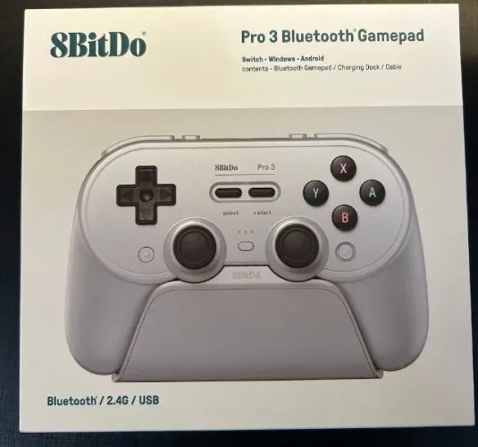 Novo controle 8BitDo Pro 3 bluetooth com TMR. Nintendo switch, Android, Windows, Steam