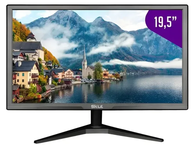 Monitor Skul 19,5 Office Led 5ms Hd 75hz Hdmi/vga Sm1955 Preto