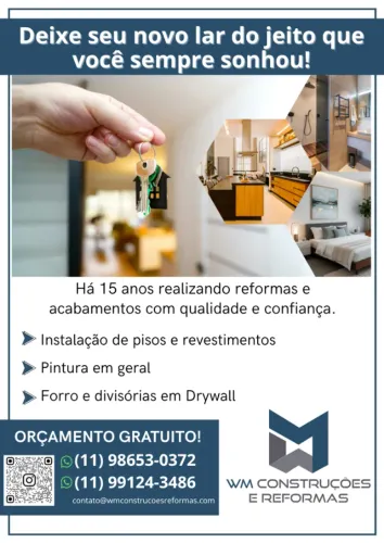Manutenção, reparos e reforma
