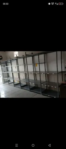 6 Prateleiras de aço grande