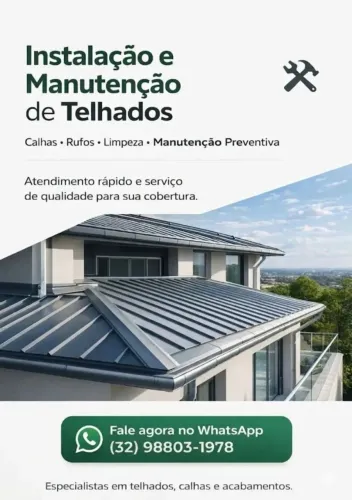 Manutenção em Telhado e Calhas