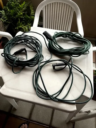 3 Extensões Profissional Cabo PP - 2x12m e 1x4,5m