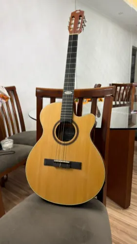  Violão Eletroacústico Strinberg Black SL200C