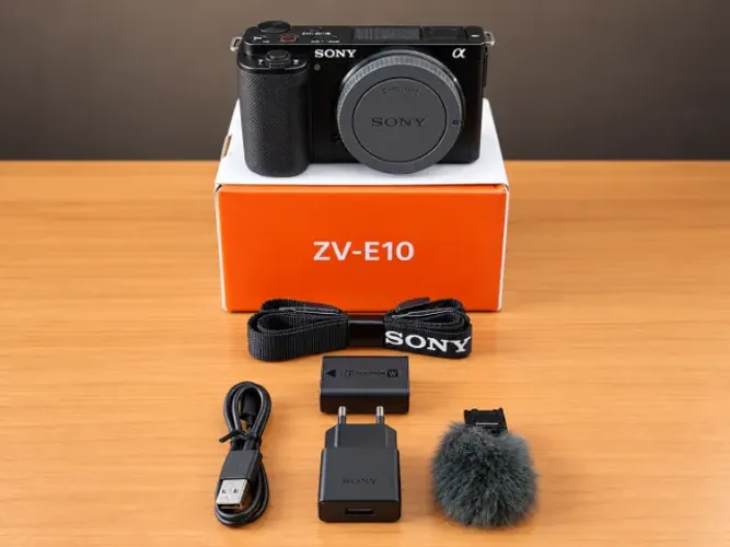 Câmera Sony ZVE-10 + acessórios