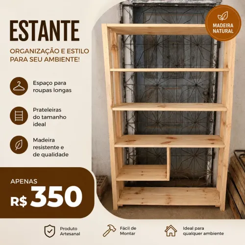 Estante é organizadora