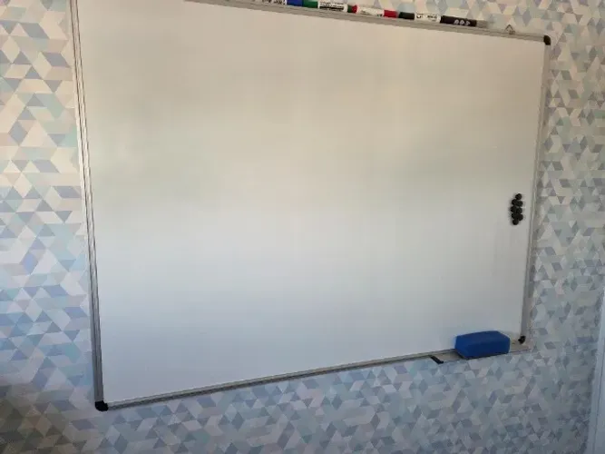 Quadro branco com moldura em alumínio, 120cm x 90cm, AL-90120, Easy Office