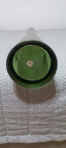 Vaso em Vidro Verde Garrafa